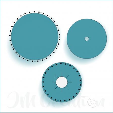 Teelicht-Set - Stanzschablone